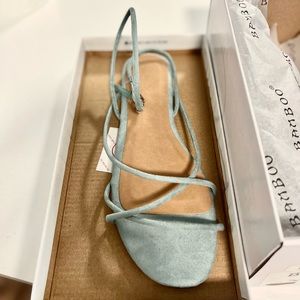 Bamboo Dusty Blue Strappy Sandals